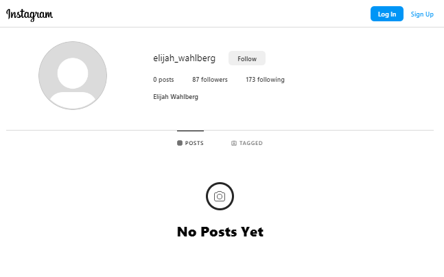 Elijah Hendrix Wahlberg Social Media